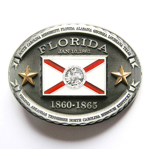 Florida State Flag Belt Buckle