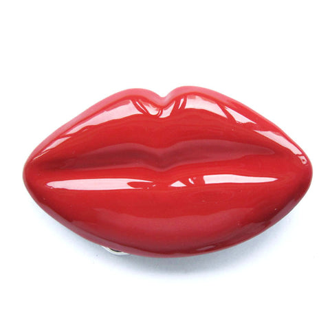 Red Lips Belt Buckle