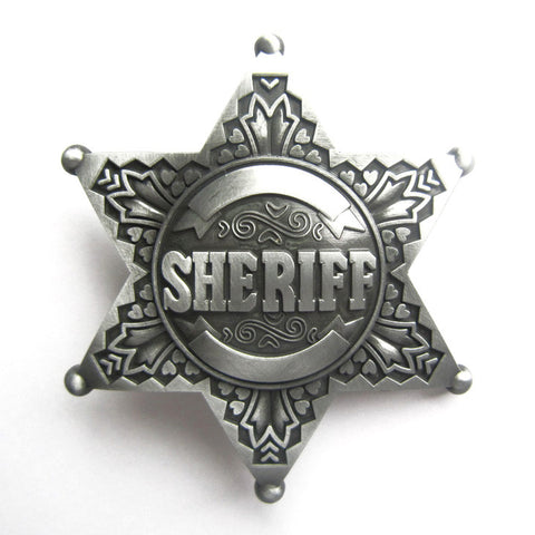 Sheriff Badge Belt Buckle