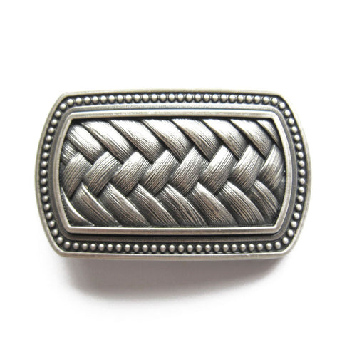 Silver Plated Celtic Knot Belt Buckle