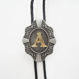 Initial Letter "A" Bolo Tie