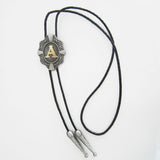 Initial Letter "A" Bolo Tie