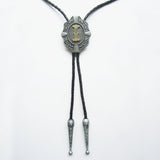 Initial Letter "I" Bolo Tie