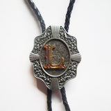 Initial Letter "L" Bolo Tie