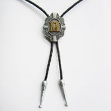 Initial Letter "M" Bolo Tie