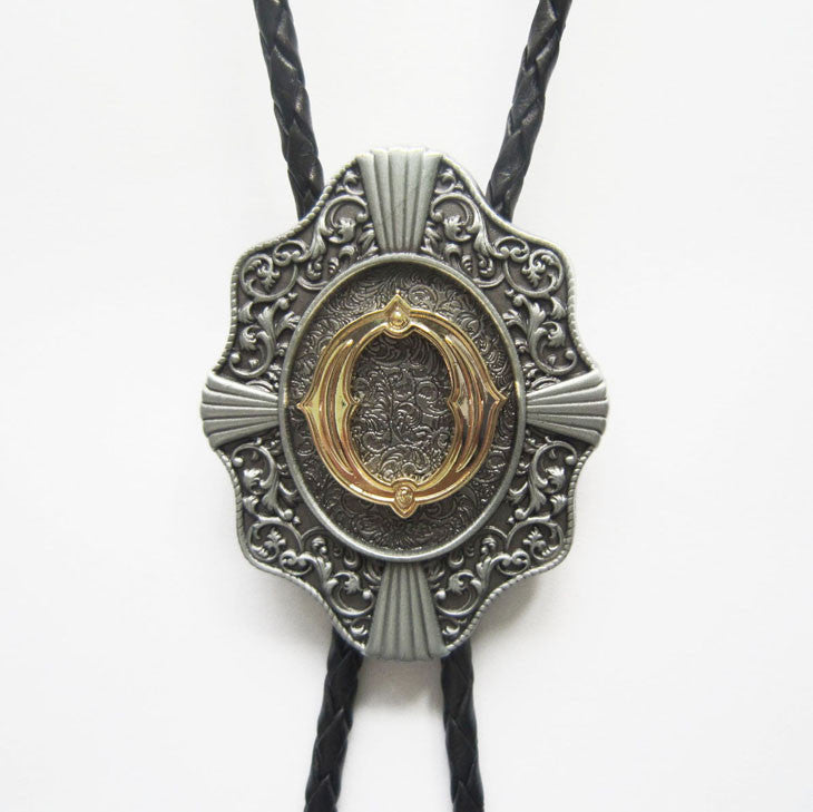 Initial Letter "O" Bolo Tie