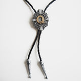 Initial Letter "Q" Bolo Tie