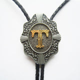 Initial Letter "T" Bolo Tie