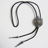 Initial Letter "W" Bolo Tie