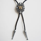 Initial Letter "W" Bolo Tie