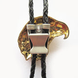 Gold Plated Eagle Head Bolo Tie