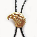 Gold Plated Eagle Head Bolo Tie