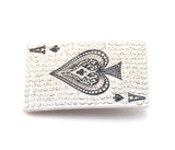 Ace of Spades Rhinestones Belt Buckle