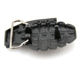 Black Grenade w/ Rhinestones Belt Buckle