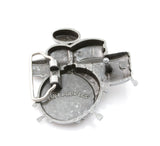 Black Drum Set Belt Buckle