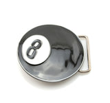 8 Ball Billiards Pool Belt Buckle