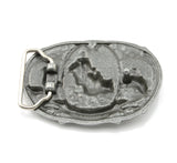 Championship Rodeo Bull Riding Color Belt Buckle