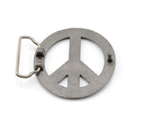 Rainbow Peace Sign Belt Buckle