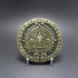 Bronze Mayan Calendar Belt Buckle