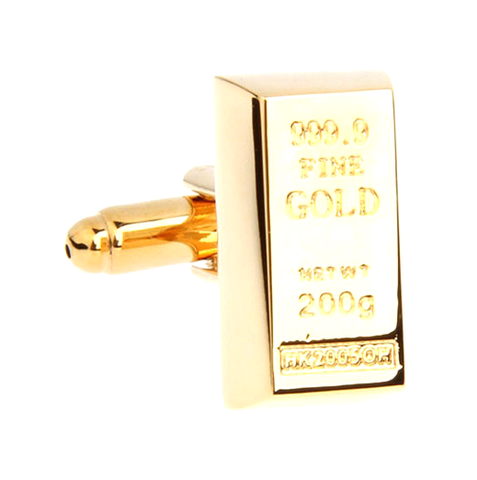 Gold Bar Stainless Steel Cufflinks