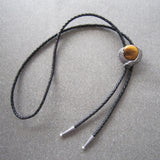 Silver Plated Eagle w/ Tiger Eye Stone Bolo Tie