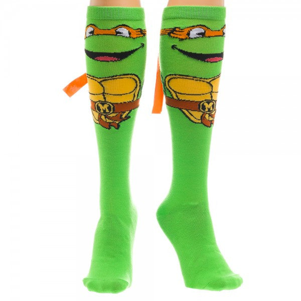 Teenage Mutant Ninja Turtles Michelangelo Knee High with Mask