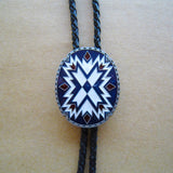 Native American Southwest Oval Bolo Tie