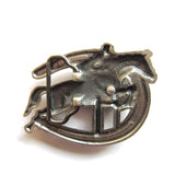 Horse Show Jumping Color Belt Buckle
