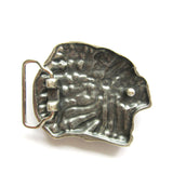 Native American Indian Chief Head Color Belt Buckle