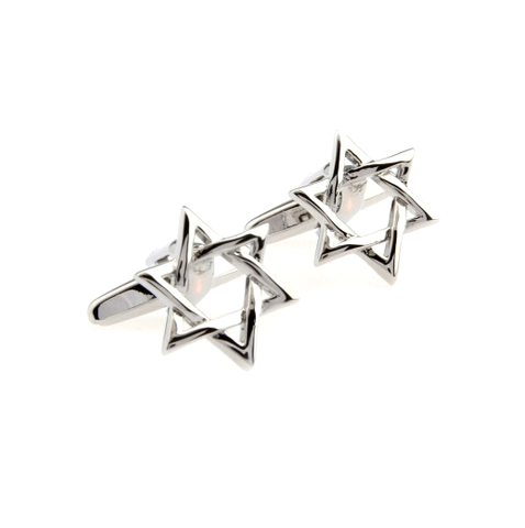 Star of David Stainless Steel Cufflinks