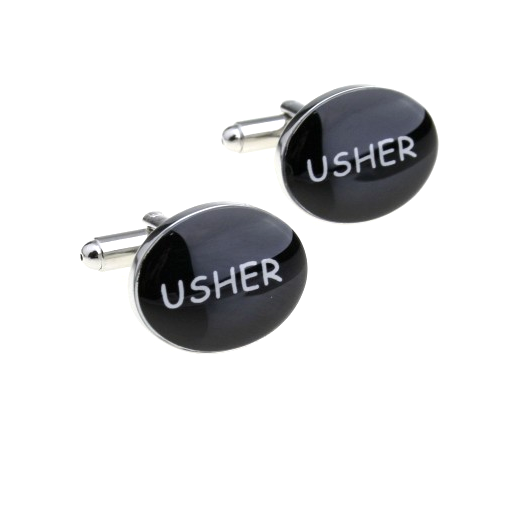 Usher Wedding Stainless Steel Cufflinks