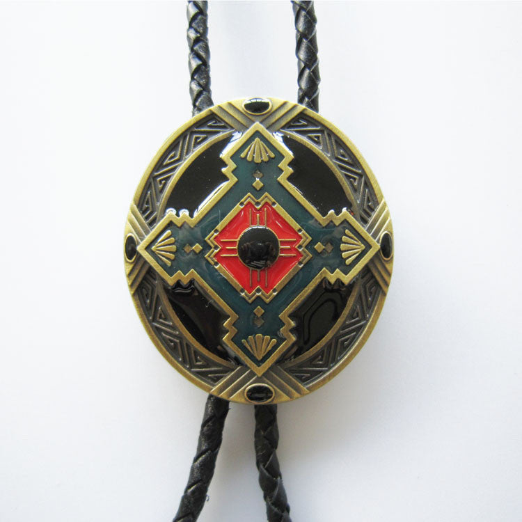 Bronze Celtic Cross Bolo Tie