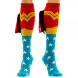 DC Comics Wonder Woman Knee High Shiny Cape Socks