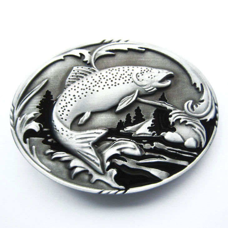 Bass Fish Fishing Belt Buckle