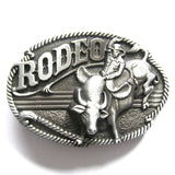 Rodeo Cowboy Bull Riding Belt Buckle