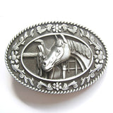 Horse & Saddle Western Belt Buckle