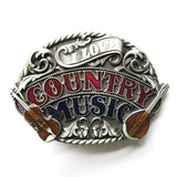 I Love Country Music Belt Buckle