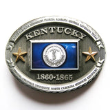 Kentucky State Flag Belt Buckle