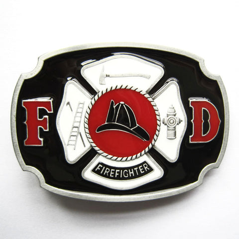 FD Fire Department Firefighter Belt Buckle