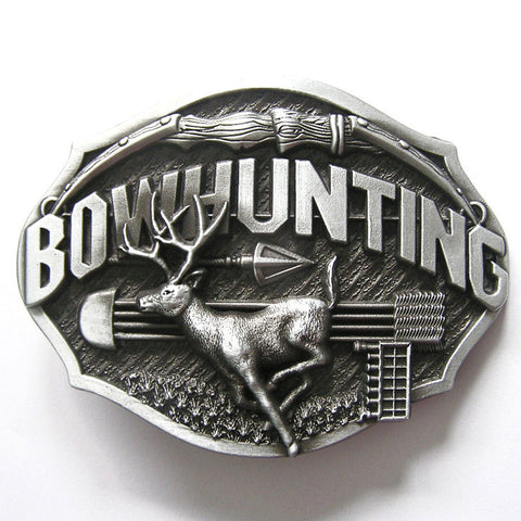 Bowhunting Deer Belt Buckle