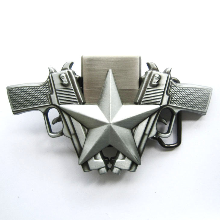 Guns and Star w/ Lighter Belt Buckle