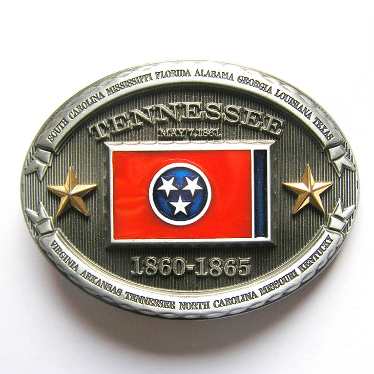 Tennessee State Flag Belt Buckle