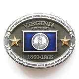 Virginia State Flag Belt Buckle