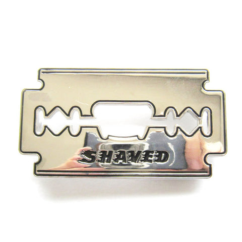 Shaved Razor Blade Bottle Opener Belt Buckle