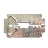 Shaved Razor Blade Bottle Opener Belt Buckle