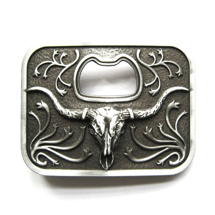 Longhorn Bull Buckle Belt