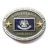 Louisiana State Flag Belt Buckle