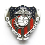 U.S. Marine Corps Color Belt Buckle