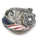 Police Officer American Hero Belt Buckle