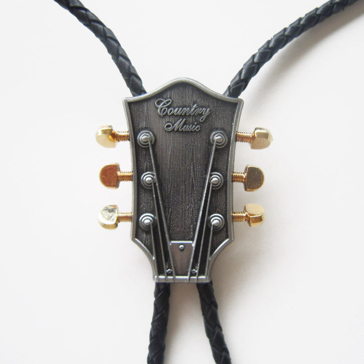 Country Music Guitar Bolo Tie